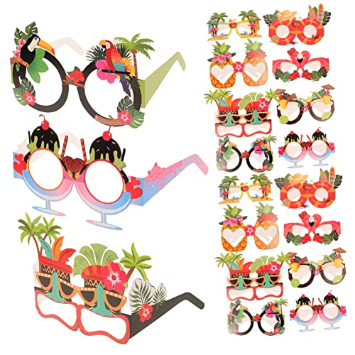 SOLUSTRE Stück Fotobrille thematisiert rahmen Gläser Bausatz Zubehör sonnenbrille dekoration foto Requisiten für Papierbrillen Brillen Foto Requisiten Partydekor von SOLUSTRE
