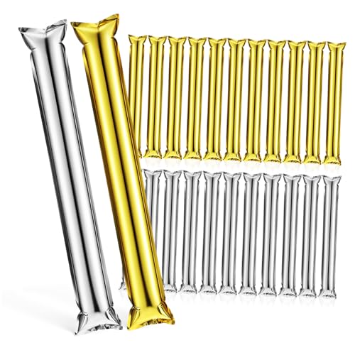SOLUSTRE 24 Stück Konzert Geräuschemacher für Geräuschmacher jubel poms aus Stadion party sachen Konzertzubehör sport zubehör jubelnde aufblasbare Stange Klöppel Krachmacher Aluminiumfolie SOLUSTRE 24 Stück Konzert Geräuschemacher für Geräuschmacher jubel poms aus Stadion party sachen Konzertzubehör sport zubehör jubelnde aufblasbare Stange Klöppel Krachmacher Aluminiumfolie von SOLUSTRE