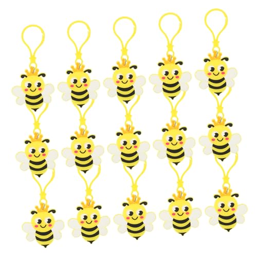 SOLUSTRE 24 Stück Teiliges Bienen Schlüsselanhänger aus Robustem Süßer Taschen und Rucksackanhänger Leichte Langlebige Bienen Dekoration für Schlüssel Geldbörse Auto und Partygeschenke SOLUSTRE 24 Stück Teiliges Bienen Schlüsselanhänger aus Robustem Süßer Taschen und Rucksackanhänger Leichte Langlebige Bienen Dekoration für Schlüssel Geldbörse Auto und Partygeschenke von SOLUSTRE