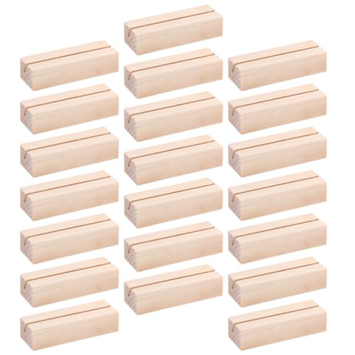 SOLUSTRE 24 Stück Teiliges Holz Tischkartenhalter für Hochzeiten Platzkartenständer für Tischdekoration Foto Clip Ständer für Menüs Rezepte und SOLUSTRE 24 Stück Teiliges Holz Tischkartenhalter für Hochzeiten Platzkartenständer für Tischdekoration Foto Clip Ständer für Menüs Rezepte und von SOLUSTRE