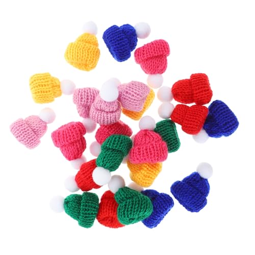 SOLUSTRE 24 Stück Teiliges Mini Weihnachtsstrickmützen Bunte DIY Bastelaccessoires für Dekoration Puppen und Weihnachtsbaum Weiche Wollmaterialien für Festliche Anlässe SOLUSTRE 24 Stück Teiliges Mini Weihnachtsstrickmützen Bunte DIY Bastelaccessoires für Dekoration Puppen und Weihnachtsbaum Weiche Wollmaterialien für Festliche Anlässe von SOLUSTRE