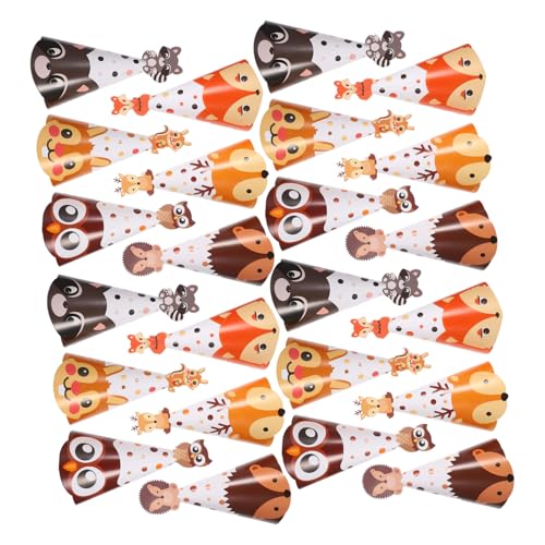 SOLUSTRE 24 Stück Teiliges Partyhut mit Elastischem Band Robuste Papier Kegelhüte mit Dschungel Tiermotiven Farbenfrohe Geburtstagskopfbedeckungen für Kindergeburtstage und Tier SOLUSTRE 24 Stück Teiliges Partyhut mit Elastischem Band Robuste Papier Kegelhüte mit Dschungel Tiermotiven Farbenfrohe Geburtstagskopfbedeckungen für Kindergeburtstage und Tier von SOLUSTRE