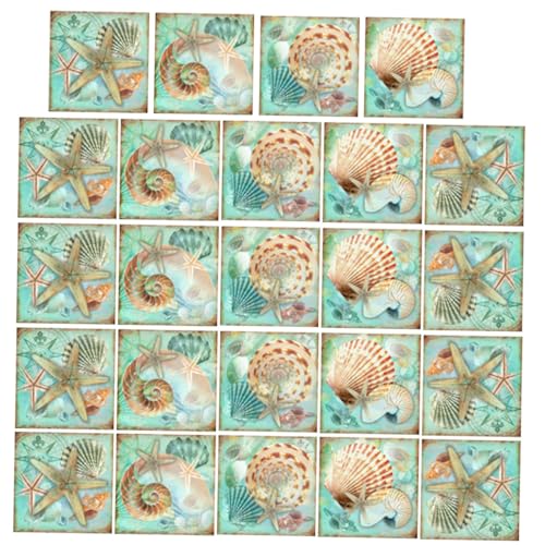 SOLUSTRE 24 Stück Teiliges Wasserdichte Fliesenaufkleber mit Muschel Design Selbstklebend Abziehbar Dekorative Fliesensticker für Badezimmerwände und Glatte Oberflächen Einfach zu Reinigen SOLUSTRE 24 Stück Teiliges Wasserdichte Fliesenaufkleber mit Muschel Design Selbstklebend Abziehbar Dekorative Fliesensticker für Badezimmerwände und Glatte Oberflächen Einfach zu Reinigen von SOLUSTRE