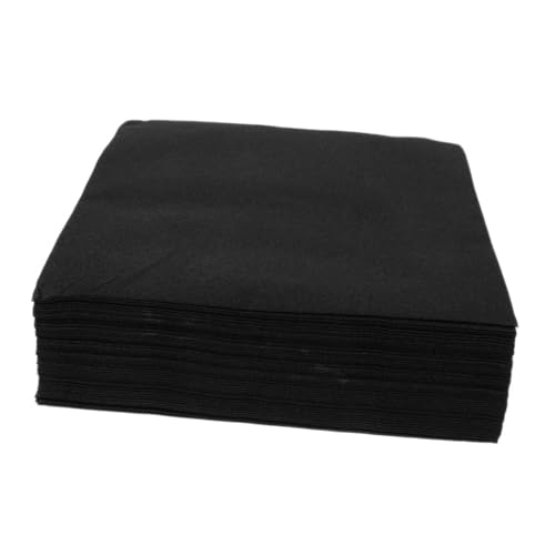 SOLUSTRE 25 Stück Saubere Papierservietten Servietten Masse Servietten Trinken Party Schüttgut Quadratische Servietten Klein Servietten Für Das Festival Black SOLUSTRE 25 Stück Saubere Papierservietten Servietten Masse Servietten Trinken Party Schüttgut Quadratische Servietten Klein Servietten Für Das Festival Black von SOLUSTRE