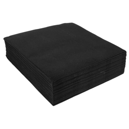 SOLUSTRE 25 Stück Saubere Papierservietten quadratische Servietten klein Schüttgut party zubehör hochzeit servietten Party-Papierservietten Servietten für das Festival Black SOLUSTRE 25 Stück Saubere Papierservietten quadratische Servietten klein Schüttgut party zubehör hochzeit servietten Party-Papierservietten Servietten für das Festival Black von SOLUSTRE