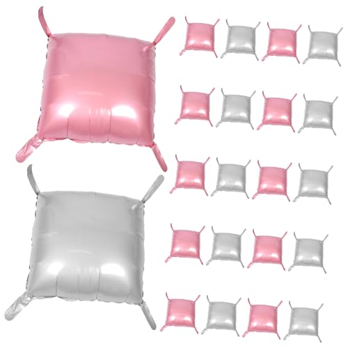 SOLUSTRE 25 Stück Teiliges Doppelseitiger Quadratischer Folienballons Silber Pinke Aluminiumfolie Strapazierfähige Wanddekoration für Hochzeit Geburtstag Diy Tunnelbogen und Party Girlande SOLUSTRE 25 Stück Teiliges Doppelseitiger Quadratischer Folienballons Silber Pinke Aluminiumfolie Strapazierfähige Wanddekoration für Hochzeit Geburtstag Diy Tunnelbogen und Party Girlande von SOLUSTRE