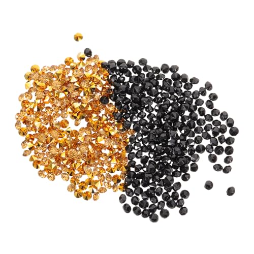 SOLUSTRE 2Er-Pack Pack Goldene und Schwarze Diamanten mit Spitzem Boden pro Packung Dekorative Streudeko für Hochzeit Party Vasenfüllung und Make Up Boxen SOLUSTRE 2Er-Pack Pack Goldene und Schwarze Diamanten mit Spitzem Boden pro Packung Dekorative Streudeko für Hochzeit Party Vasenfüllung und Make Up Boxen von SOLUSTRE