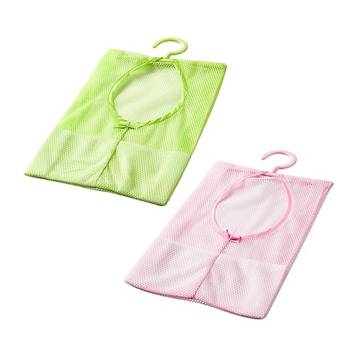 SOLUSTRE 2Stücke Hängende Aufbewahrungstasche aus Netzstoff Multifunktionale Kleiderbeutel mit Drehbarem Haken für Badezimmer Schlafzimmer Veranda Robustes und Material SOLUSTRE 2Stücke Hängende Aufbewahrungstasche aus Netzstoff Multifunktionale Kleiderbeutel mit Drehbarem Haken für Badezimmer Schlafzimmer Veranda Robustes und Material von SOLUSTRE