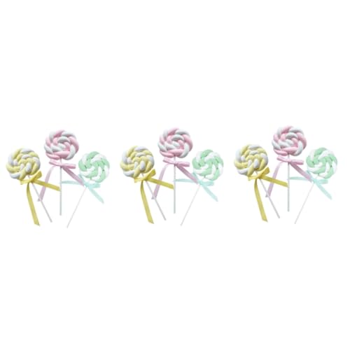 SOLUSTRE 3 Sätze Teiliges Gefälschte Lutscher Für Partys Realistische Lollipop Fotorequisiten Bunten Farben Für Kuchenpräsentation Und Festtagsdekoration 3 Stücke * 3 SOLUSTRE 3 Sätze Teiliges Gefälschte Lutscher Für Partys Realistische Lollipop Fotorequisiten Bunten Farben Für Kuchenpräsentation Und Festtagsdekoration 3 Stücke * 3 von SOLUSTRE