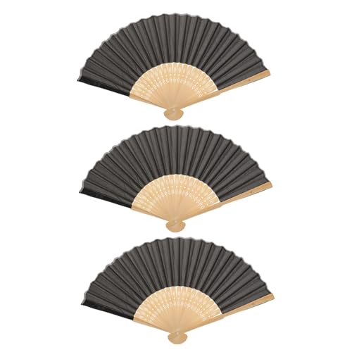 SOLUSTRE 3 Stück Faltbare Holz handfächer zum Bemalen Blank DIY Fächer für Dekoration Cosplay und Party Stabile Holzfächer Schwarz Kreative Handfächer für Besondere Anlässe SOLUSTRE 3 Stück Faltbare Holz handfächer zum Bemalen Blank DIY Fächer für Dekoration Cosplay und Party Stabile Holzfächer Schwarz Kreative Handfächer für Besondere Anlässe von SOLUSTRE