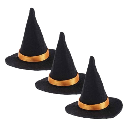 SOLUSTRE 3 Stück Halloween Mini Hexenhut Flaschenverschluss Filz Weinflaschendekor Party Tischdekoration Schwarz Langlebig Kompakt für Halloween Feier SOLUSTRE 3 Stück Halloween Mini Hexenhut Flaschenverschluss Filz Weinflaschendekor Party Tischdekoration Schwarz Langlebig Kompakt für Halloween Feier von SOLUSTRE