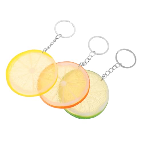SOLUSTRE 3 Stück Künstliche Frucht Anhänger für Handtaschen Leichte und Langlebige Zitronenscheiben Charms für Frauen als Taschen und Schlüsselanhänger SOLUSTRE 3 Stück Künstliche Frucht Anhänger für Handtaschen Leichte und Langlebige Zitronenscheiben Charms für Frauen als Taschen und Schlüsselanhänger von SOLUSTRE