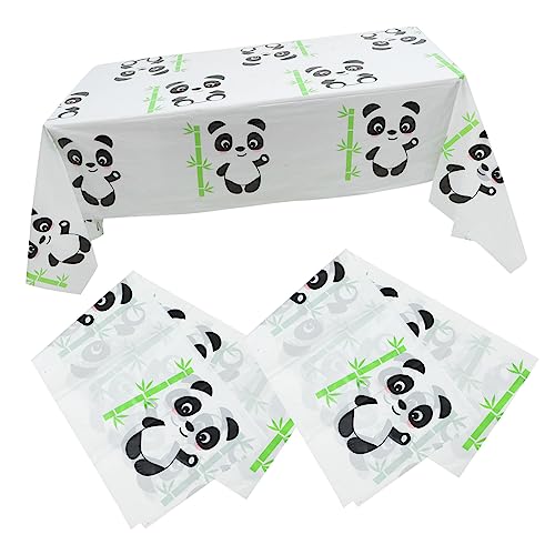 SOLUSTRE 3 Stück Panda Tischdecke Teiliges Rechteckige Pe Kunststoff Tischdecke Schmutzabweisend Dekorativ für Geburtstagspartys und Besondere Anlässe SOLUSTRE 3 Stück Panda Tischdecke Teiliges Rechteckige Pe Kunststoff Tischdecke Schmutzabweisend Dekorativ für Geburtstagspartys und Besondere Anlässe von SOLUSTRE