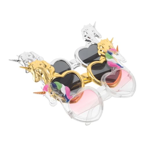 SOLUSTRE 3 Stück Teiliges Einhorn Brillen mit Transparentem Regenbogen Design Leichte Witzige Partybrillen als Foto Requisiten für Geburtstagsfeiern Wiederverwendbare Kostüm Accessoires für SOLUSTRE 3 Stück Teiliges Einhorn Brillen mit Transparentem Regenbogen Design Leichte Witzige Partybrillen als Foto Requisiten für Geburtstagsfeiern Wiederverwendbare Kostüm Accessoires für von SOLUSTRE