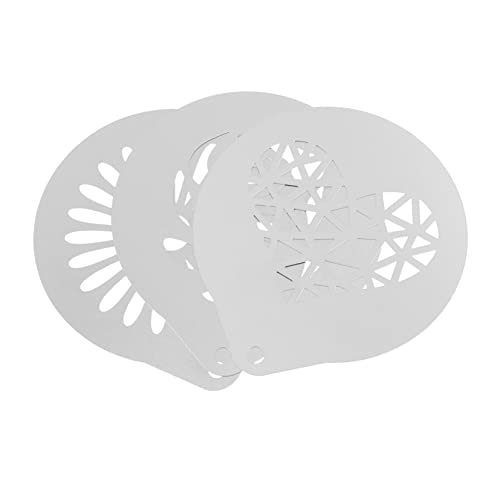 SOLUSTRE 3 Stück Teiliges Set Latte Art Schablonen DIY Kaffeekunst Vorlagen für Cappuccino Milchkaffee und Backdekoration für Valentinstag und Kreative Anlässe von SOLUSTRE