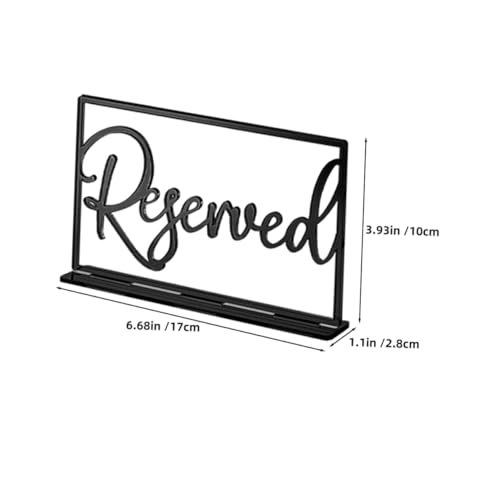 SOLUSTRE 3 Stück Tischschild Reservierte Schilder Für Hochzeiten Reservierte Schilder Für Tische Reservierungsschilder Hochzeitsreserviertes Schild Hochzeit Zeichen Acryl Schwarz von SOLUSTRE