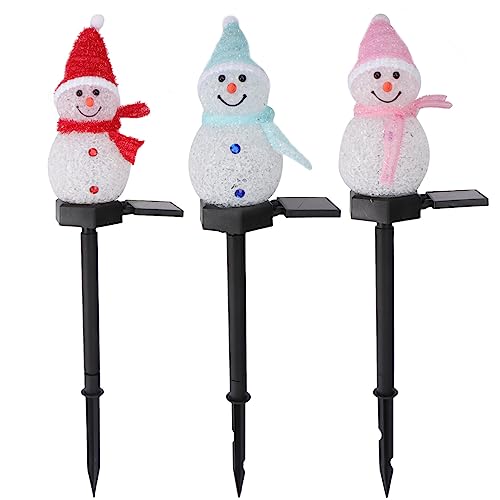 SOLUSTRE 3 Stücke LED Solarleuchten Schneemann Figur Solar Gartenstecker Weihnachten Beleuchtet Beleuchtung Garten Solarlampen Weihnachtsdeko Lampe Außen Outdoor Rasen Terrassen Deko SOLUSTRE 3 Stücke LED Solarleuchten Schneemann Figur Solar Gartenstecker Weihnachten Beleuchtet Beleuchtung Garten Solarlampen Weihnachtsdeko Lampe Außen Outdoor Rasen Terrassen Deko von SOLUSTRE