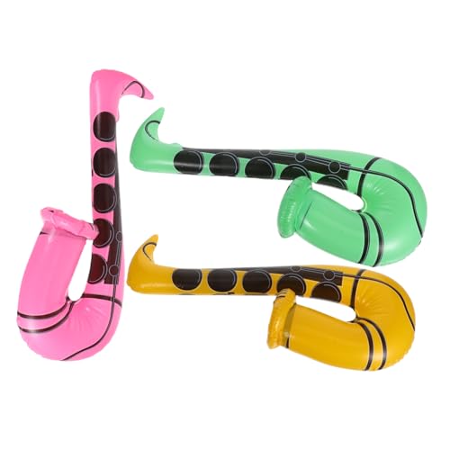 SOLUSTRE 3 Stücke Teiliges Aufblasbares Saxophon Bunte Party Deko Kinderfreundliche Musikspielzeug Requisiten für Karneval Fotoautomaten und Unterhaltung bei Geburtstagsfeiern und Festivals SOLUSTRE 3 Stücke Teiliges Aufblasbares Saxophon Bunte Party Deko Kinderfreundliche Musikspielzeug Requisiten für Karneval Fotoautomaten und Unterhaltung bei Geburtstagsfeiern und Festivals von SOLUSTRE
