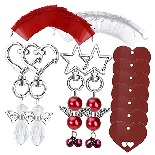 SOLUSTRE 30 Sätze Schutzengel Schlüsselanhänger Kreative Schlüsselringe mit Taschen und Anhängern für Hochzeiten Weihnachten und Taufen Gastgeschenke für Besondere Anlässe SOLUSTRE 30 Sätze Schutzengel Schlüsselanhänger Kreative Schlüsselringe mit Taschen und Anhängern für Hochzeiten Weihnachten und Taufen Gastgeschenke für Besondere Anlässe von SOLUSTRE