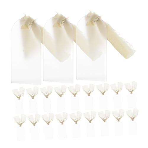 SOLUSTRE 30 Stück Leere Stuhlschilder Hochzeitstischschilder Dekoration Leere Acryl Sitzkarten Hochzeitstischkarten Acryl Sitzschilder Party Tischkarten von SOLUSTRE