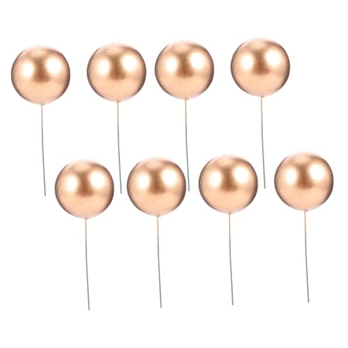 SOLUSTRE 36 Stück Kuchenpick Dekorationen Kugelform Goldene Cake Toppers für Geburtstagsfeiern und Partys für Muffins und Desserts SOLUSTRE 36 Stück Kuchenpick Dekorationen Kugelform Goldene Cake Toppers für Geburtstagsfeiern und Partys für Muffins und Desserts von SOLUSTRE