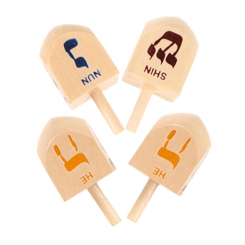 SOLUSTRE 4 STÜCKE Teiliges Holz Dreidel mit Bunten Hebräischen Buchstaben Mittelgroß Ergonomisch Gestaltet für Fördert Konzentration und Soziale Interaktion an Chanukka Festen SOLUSTRE 4 STÜCKE Teiliges Holz Dreidel mit Bunten Hebräischen Buchstaben Mittelgroß Ergonomisch Gestaltet für Fördert Konzentration und Soziale Interaktion an Chanukka Festen von SOLUSTRE