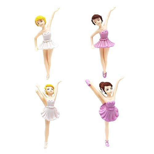 SOLUSTRE 4 Stück Ballerina Kuchendekoration Süße Tortenaufsätze für Geburtstagsfeiern Kreative Dessertornamente Weiß und Deko für Muffins und Feiern SOLUSTRE 4 Stück Ballerina Kuchendekoration Süße Tortenaufsätze für Geburtstagsfeiern Kreative Dessertornamente Weiß und Deko für Muffins und Feiern von SOLUSTRE
