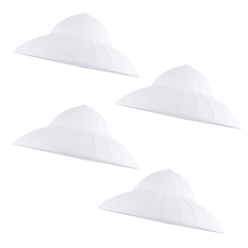 SOLUSTRE 4 Stück DIY Bemalbare Papiermaske Pulp Hut Weißer Unbemalter Tanzpartyhut Handgefertigter Blanko Hut für Kreative Dekoration und bei Erwachsenen und Kindern SOLUSTRE 4 Stück DIY Bemalbare Papiermaske Pulp Hut Weißer Unbemalter Tanzpartyhut Handgefertigter Blanko Hut für Kreative Dekoration und bei Erwachsenen und Kindern von SOLUSTRE