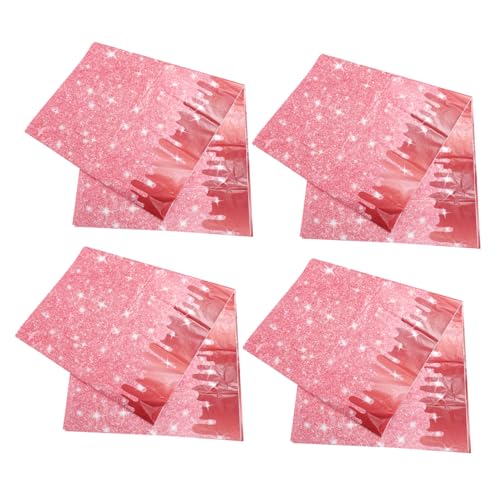 SOLUSTRE 4 Stück Glitzernde Tischdecke aus Roségoldenem Material Teiliges für Hochzeiten und Geburtstagsfeiern Wasserabweisend und Pflegeleicht Party Dekoration SOLUSTRE 4 Stück Glitzernde Tischdecke aus Roségoldenem Material Teiliges für Hochzeiten und Geburtstagsfeiern Wasserabweisend und Pflegeleicht Party Dekoration von SOLUSTRE