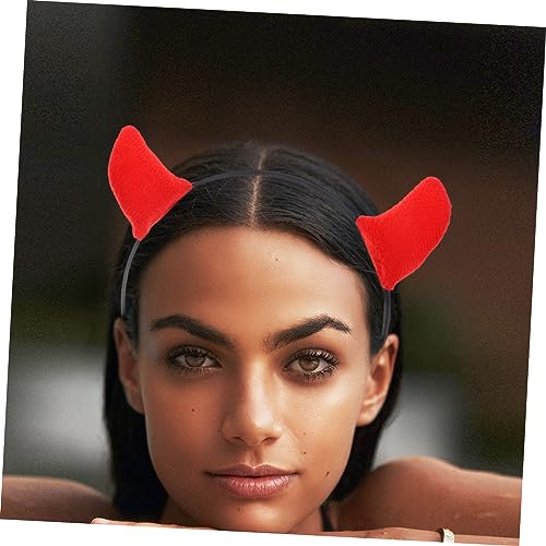 SOLUSTRE 4 Stück Halloween Haarreif Teufelshörner Kopfschmuck Damen Rotes Horn Headband für Kostüm Party Cosplay Haarschmuck für Frauen und Mädchen SOLUSTRE 4 Stück Halloween Haarreif Teufelshörner Kopfschmuck Damen Rotes Horn Headband für Kostüm Party Cosplay Haarschmuck für Frauen und Mädchen von SOLUSTRE