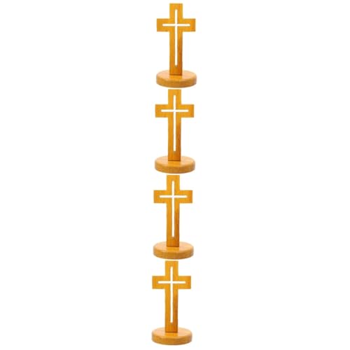 SOLUSTRE 4 Stück Holzkreuz Dekoration aus Holz Tischkreuz Ornament für Handgefertigtes Holzhandwerk Rustikale Tischdeko für Schlafzimmer Wohnzimmer und für Freunde SOLUSTRE 4 Stück Holzkreuz Dekoration aus Holz Tischkreuz Ornament für Handgefertigtes Holzhandwerk Rustikale Tischdeko für Schlafzimmer Wohnzimmer und für Freunde von SOLUSTRE