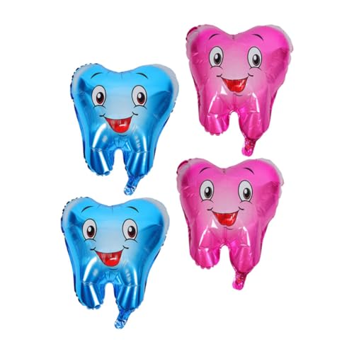 SOLUSTRE 4 Stück Luftballons Zur Babytaufe Konfetti Riesige Zahnballons Große Zahnballons Lustiger Ballon Zahnfolienballons Zahnparty-luftballons Ballon Tierballons Aluminiumfolie SOLUSTRE 4 Stück Luftballons Zur Babytaufe Konfetti Riesige Zahnballons Große Zahnballons Lustiger Ballon Zahnfolienballons Zahnparty-luftballons Ballon Tierballons Aluminiumfolie von SOLUSTRE