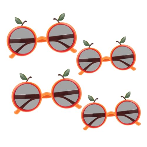 SOLUSTRE 4 Stück Lustige Hawaiianische Sonnenbrillen für Strandpartys Farbige Dekorative Brillen für als Foto Requisiten und Party von SOLUSTRE