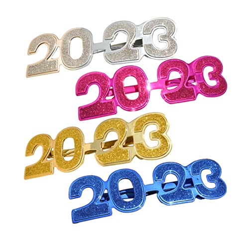 SOLUSTRE 4 Stück Neujahrsbrillen Lustige Partybrillen mit Zahlenmotiv Foto Requisiten für Silvesterfest Neujahrsfeier Zubehör Zufällige Farbe Zufällige Farbe SOLUSTRE 4 Stück Neujahrsbrillen Lustige Partybrillen mit Zahlenmotiv Foto Requisiten für Silvesterfest Neujahrsfeier Zubehör Zufällige Farbe Zufällige Farbe von SOLUSTRE