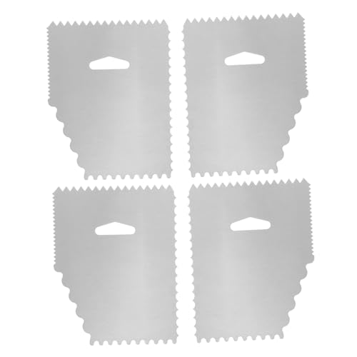 SOLUSTRE 4 Stück Quadratkuchenkratzer Kuchenschaber glatter Küchenkuchen glatter reibungsloseres Kuchen -Tüften -Werkzeug Fondantglasur glatter Kuchenspatel Aluminiumlegierung Silber SOLUSTRE 4 Stück Quadratkuchenkratzer Kuchenschaber glatter Küchenkuchen glatter reibungsloseres Kuchen -Tüften -Werkzeug Fondantglasur glatter Kuchenspatel Aluminiumlegierung Silber von SOLUSTRE