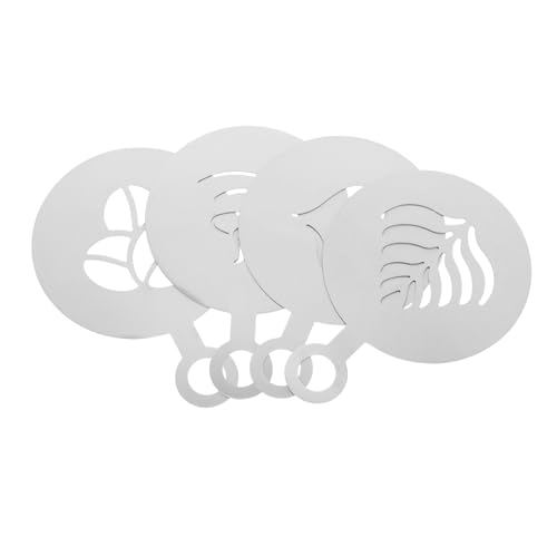 SOLUSTRE 4 Stück Teiliges Decorating Templates Langlebige und Wiederverwendbare Cappuccino Spray Tools für Latte Art Einfach zu Reinigen für Zuhause Cafés und Events SOLUSTRE 4 Stück Teiliges Decorating Templates Langlebige und Wiederverwendbare Cappuccino Spray Tools für Latte Art Einfach zu Reinigen für Zuhause Cafés und Events von SOLUSTRE