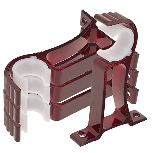 SOLUSTRE 4 Stück Teiliges Gardinenstangenhalterung aus Aluminiumlegierung Verstellbare und Robuste Vorhanghalter für Gardinenstangen für Wohnzimmer Schlafzimmer von SOLUSTRE