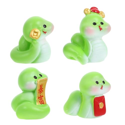 SOLUSTRE 4 Stück Teiliges Harz Schlangen Niedliche Cartoon Schlangen Miniaturen Robuste Resin Figuren für Micro Landscape Desktop und Garten Kompakte Tischdeko für Neujahrsfeier und DIY SOLUSTRE 4 Stück Teiliges Harz Schlangen Niedliche Cartoon Schlangen Miniaturen Robuste Resin Figuren für Micro Landscape Desktop und Garten Kompakte Tischdeko für Neujahrsfeier und DIY von SOLUSTRE