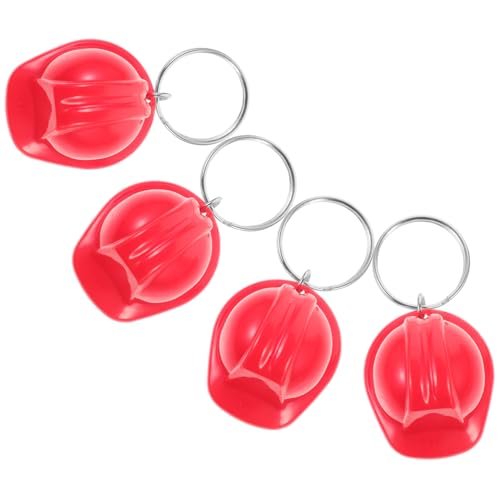 SOLUSTRE 4 Stück Teiliges Helm Schlüsselanhänger aus Metall Robuster Bauhelm Anhänger für Taschen und Schlüssel Kreativer Schlüsselring in Rot als Party und Deko für Frauen SOLUSTRE 4 Stück Teiliges Helm Schlüsselanhänger aus Metall Robuster Bauhelm Anhänger für Taschen und Schlüssel Kreativer Schlüsselring in Rot als Party und Deko für Frauen von SOLUSTRE