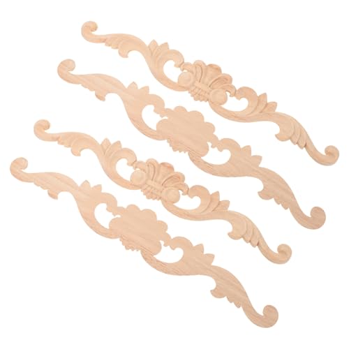 SOLUSTRE 4 Stück Teiliges Holz Geschnitzte Möbel Eckenapplikationen Unbemalt DIY Dekorative Holzornamente mit Blumenmuster für Schrank Tür Kommode Wandgestaltung SOLUSTRE 4 Stück Teiliges Holz Geschnitzte Möbel Eckenapplikationen Unbemalt DIY Dekorative Holzornamente mit Blumenmuster für Schrank Tür Kommode Wandgestaltung von SOLUSTRE