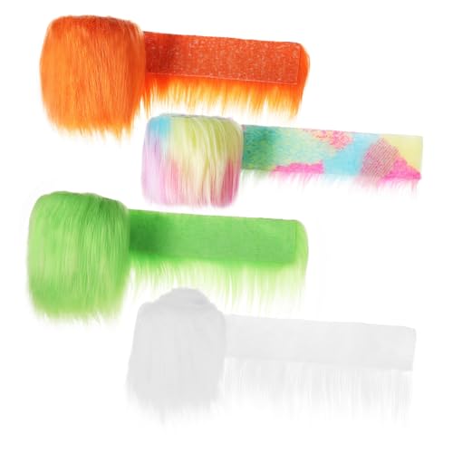 SOLUSTRE 4 Stück Teiliges Kunstfellstreifen für DIY Projekte Plüschstreifen Regenbogenfarben Leicht Zuschneidbar und Vielseitig für Dekoration und Modeaccessoires SOLUSTRE 4 Stück Teiliges Kunstfellstreifen für DIY Projekte Plüschstreifen Regenbogenfarben Leicht Zuschneidbar und Vielseitig für Dekoration und Modeaccessoires von SOLUSTRE