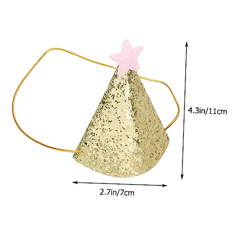 SOLUSTRE 4 Stück Teiliges Partyhüte mit Glitzer und Pailletten Spitze Stern Designs Gold Blau Silber Festliche Geburtstagsdekoration für Mädchen und Jungen SOLUSTRE 4 Stück Teiliges Partyhüte mit Glitzer und Pailletten Spitze Stern Designs Gold Blau Silber Festliche Geburtstagsdekoration für Mädchen und Jungen von SOLUSTRE