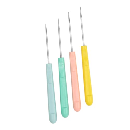 SOLUSTRE 4 Stück Teiliges Rührnadel für Kekse Dekorationswerkzeug für Kuchen und Gebäck Rosa Gelb Grün für Anfänger und Profis von SOLUSTRE