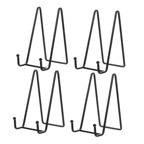 SOLUSTRE 4 Stück Teiliges Schwarzes Display Ständer Stabiler Tisch Staffelei Tellerhalter für Bilderrahmen und Kunstwerke Rutschfest Vielseitig für Büro Zuhause und Studio SOLUSTRE 4 Stück Teiliges Schwarzes Display Ständer Stabiler Tisch Staffelei Tellerhalter für Bilderrahmen und Kunstwerke Rutschfest Vielseitig für Büro Zuhause und Studio von SOLUSTRE