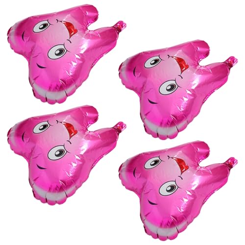 SOLUSTRE 4 Stück Teiliges Zahnballon aus Aluminiumfolie Dekoration für Shower Kindergeburtstag und Feiern Einfache Handhabung und Stilvolles Design von SOLUSTRE