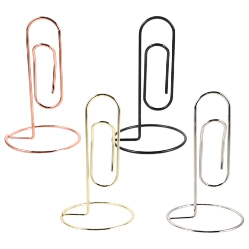 SOLUSTRE 4 Stück Visitenkartenhalter Basis Memo-Clip für Schreibtisch Metall Tischnummer Platzkartenhalter für Papier Name Platz Memo Menü Notiz Erinnerung Foto SOLUSTRE 4 Stück Visitenkartenhalter Basis Memo-Clip für Schreibtisch Metall Tischnummer Platzkartenhalter für Papier Name Platz Memo Menü Notiz Erinnerung Foto von SOLUSTRE
