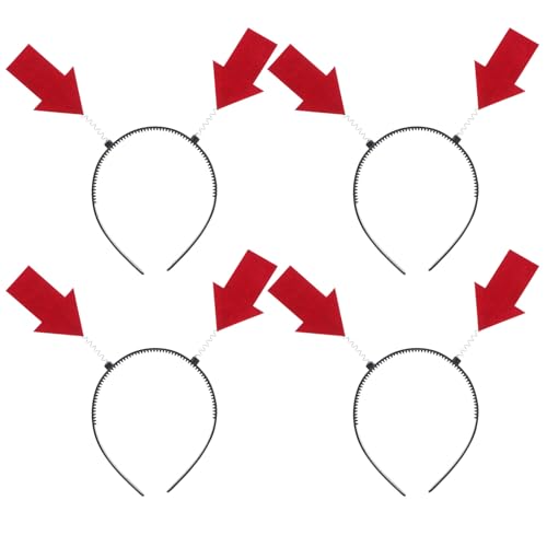 SOLUSTRE 4-teiliges Party-Haar-Accessoire: Neuartige -Stirnbänder für Frauen und Mädchen – Party-Kopfbedeckung, Kopfbedeckung, Foto-Requisiten für Halloween, Geburtstag, Festival von SOLUSTRE