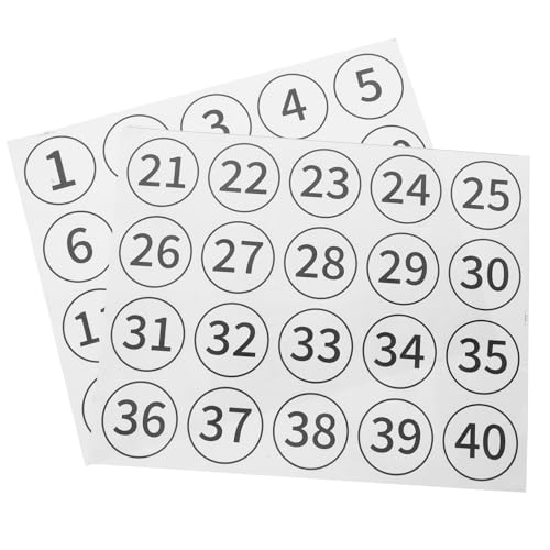 SOLUSTRE 40 Stück Digitale Aufkleber Nummernaufkleber Für Das Klassenzimmer Aufkleber Mit Kleinen Nummern Zahlenbezeichnungen Nummernaufkleber Klein Aufkleber Zahlen Aufklebernummer Pvc SOLUSTRE 40 Stück Digitale Aufkleber Nummernaufkleber Für Das Klassenzimmer Aufkleber Mit Kleinen Nummern Zahlenbezeichnungen Nummernaufkleber Klein Aufkleber Zahlen Aufklebernummer Pvc von SOLUSTRE
