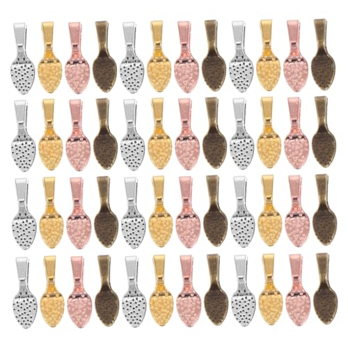 SOLUSTRE 400 Stück Klebependeln Bails Oval und Rund Legierung Schmuckverbinder für DIY Ohrring Anhänger Flach und Einfach zu Kleben Schmuckherstellung Zubehör von SOLUSTRE