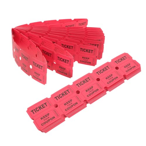 SOLUSTRE 400 Stück Rote Spiel Lottoscheine Doppelte Stub Lose Für Tombolas Fundraising Feiern Und Preisziehungen Sicheres Ticket Für Flexible Teilnahme Und Soziale Interaktion SOLUSTRE 400 Stück Rote Spiel Lottoscheine Doppelte Stub Lose Für Tombolas Fundraising Feiern Und Preisziehungen Sicheres Ticket Für Flexible Teilnahme Und Soziale Interaktion von SOLUSTRE